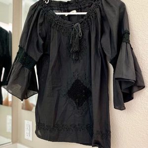 A short embroidered top